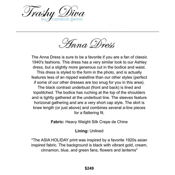 Anna Dress, Silk - Asia Holiday - Picture 2 of 3